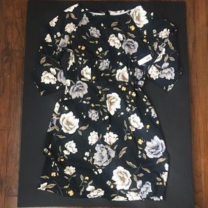 Old Navy dark floral dress